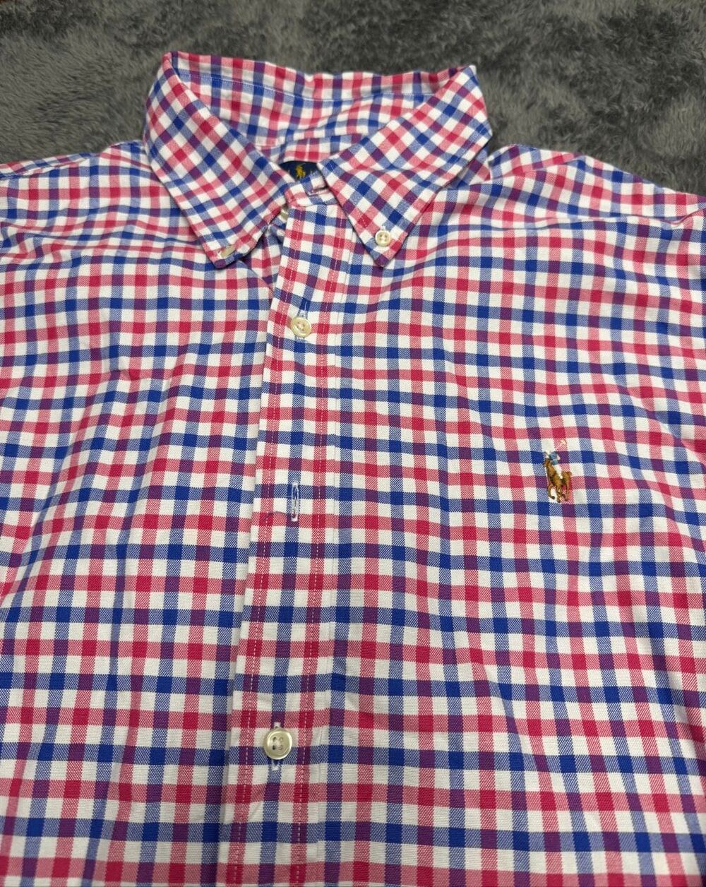 Ralph Lauren Gingham Button-Down Shirt Size XL
